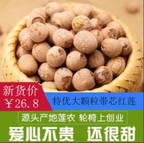 Lotus seeds dry goods 500g with core red leather special non-white lotus rice without heart fresh wild Xianglian specialty