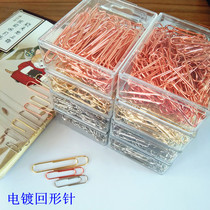 50mm gold plated paper clip 33mm silver plated 28mm full iron paper clip 5cm Rose gold plated nickel silver