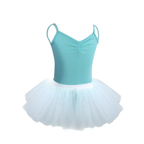 Childrens dance suit suspender Cotton girls  yarn skirt Practice suit exam summer ballet Chinese dance gymnastics body suit