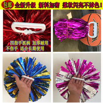 Flower ball cheerleading team hand holding flower square dance color ball pair Pat 2 hand holding childrens performance hand flower primary school students