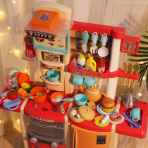 Kitchen toy girl simulation kitchenware set childrens house kitchen cooking cooking rice multifunctional 3 years old 6