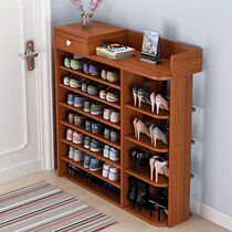 1 Multi-layer shoe rack Simple storage rack storage shoe cabinet creative shoe rack entrance door imitation solid wood shoe rack