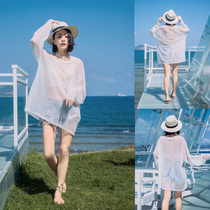 Seaside Holiday Sunscreen Clothes Summer Ice Loose Water Swimsuit Outside Swimming Beach Coat Bikini Blouse