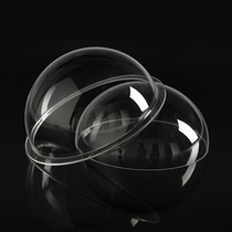 Customized acrylic dome cover plexiglass semi-round transparent dust cover food display hollow cover lampshade