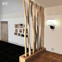 Meikon solid wood trunk branches natural white log living room decoration dead wood bedroom partition screen Dry Branch hanger