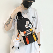 Tide Card Mens Chest Bag Day Tie Satchel Bag Mens Single Shoulder Backpack Women Summer Ins Tide Pack Cable-covered shoulder cross-pack purse