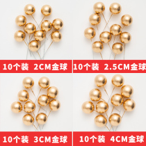 tian le time ~ 50 golden cake decoration plug-in 4cm 3 cm2 5 cm2cm silver Net Red off powder