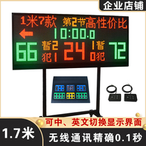 Basketball game electronic scoreboard Scoreboard 24-second countdown device Stadium timing facility construction