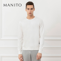 MANITO Manito Athletic mens light sweatshirt silk Modal long sleeves mulberry silk warmth