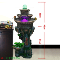 New rockery flowing water fountain feng shui wheel office desktop humidifier ornaments eight square Cai living room decorations