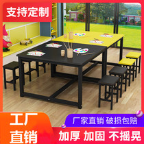Kindergarten Childrens painting table Remedial class Classroom desks and chairs Learning tables Reading area Students desks and chairs