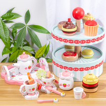 Children boys and girls birthday gifts simulation cake wooden cheae house kitchen princess toys