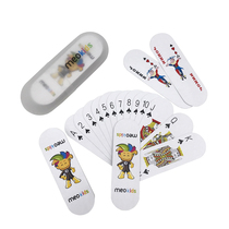 Creative strip paper playing cards plastic box packaging childrens puzzle entertainment playing cards portable long strip game card