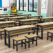 Training table simple long table home single double desk chair primary and secondary school students cram school tutoring training desk