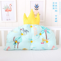 Japanese crib bedside anti-collision cotton soft bag cloth art bed by Crown cushion baby childrens bed supplies