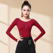 Dan Bo Luo dance costume New Lady adult Latin dance uniform modern national standard dance practice Dance Dance Top long sleeve