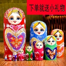 Set doll toy Russian doll toy 5 layer air-dried basswood pure hand 10 layer 30