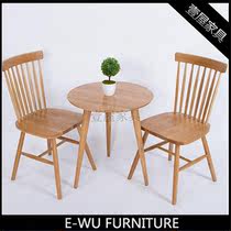 Nordic solid wood chair Windsor chair back chair simple creative casual chair wooden durable restaurant chair