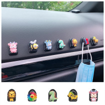 Car interior hook paste front row rear row creative cartoon cute car multi-function rear seat back small hook