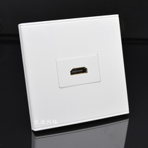86 multimedia HD panel socket 90 degree female to female HDMI ultra-clear video jack concealed in-line elbow