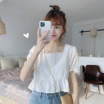 Short-sleeved t-shirt 2021 new summer large size womens design niche shirt top European station European goods tide