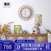 American carved retro TV cabinet high cabinet country house hotel living room household creative log decoration cabinet combination