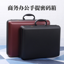 Portable password box ultra-thin ABS business briefcase document information box tool instrument box boarding suitcase