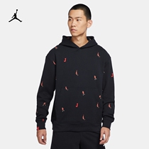 Jordan official Nike Jordan mens knitted pullover hoodie new autumn and winter warm cotton DC9708