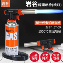 Iwatani cassette spray gun burning pig hair igniter Cooking baking gas spray gun Welding gun flame Household musket nozzle
