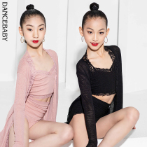dancebabyLatin dance suit new nemesis red suit girl practice suit lace splicing outshirt DAS372