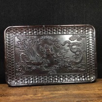 Sandalwood Reliefs Longfeng Tea Tray Home Shop Tea Ware Supplies Shallow Relief Dragon Pinewood Tea Toto