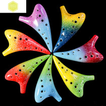 The new 12-hole AC professional beginner starry sky series ocarina hand-painted 12-hole beginner professional performance test