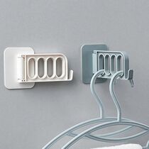 Hanging hanger wall-mounted wall lengthened hanger containing devinator foldable hanger multifunctional home bedroom without beating