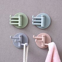 Creative Cute Hook Powerful Viscose Glue Stick Wall Wall-mounted Hook-free Punched Kitchen Door Rear Bathroom Stick Hook