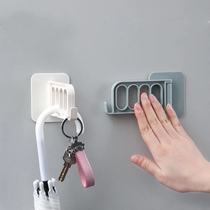 Wall-mounted traceless four-hole hanger containing hook-shaking multifunction magic folding provincial space home wardrobe clotheshorse