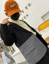 Childrens suit costume jacket 2021 Autumn New mosaic dress handsome middle and big child model catwalk suit tide