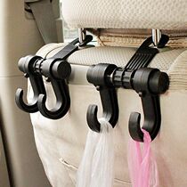Rear seat jewelry thickened rack clothes hanging hook black car adhesive hook car car car car car car hook small car