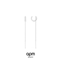 APM Monaco tassel chain earrings temperament high-end atmospheric ear line drop earrings ear chain gift for girlfriend