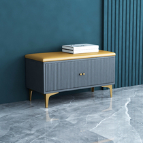 Shoe change stool shoe cabinet home door Nordic can sit on shoe stool light luxury storage bench self-contained shoe rack