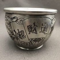 Copper Cylinder Ashtrays Home Craft Pendulum Pieces Chinese Medium Number Incense Burner Incense Stove Home Retro Crafts