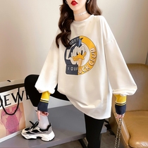 Pregnant womens spring clothing blouses 2022 New Korean version of the Korean version of the red suit with long sleeves T-shirt Spring and autumn in two sets