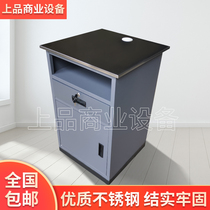 Supermarket equipment Supermarket stainless steel weighing table Heavy weighing table Steel wood weighing table Loose weighing table Supermarket cashier