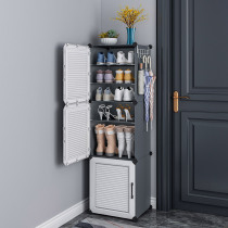  Simple shoe shelf at the door small new 2021 household dust-proof storage artifact net red bedroom dormitory narrow shoe cabinet