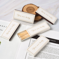 Customized lengthy matches retro exquisite texture birthday scented candles match cigarette cigars anti-hot hand matches