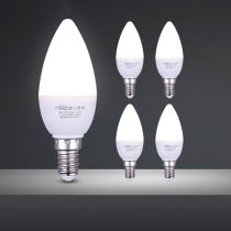 Thunder Lighting Led Light Bulb e14 Small Screw Mouth Spike Bubble Home Super Bright Energy Saving Crystal Chandelia Light Source Candle Light