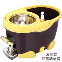 Mop squeezer mop bucket single sale rotating mop can be drained without hand washing laziness household hand press mop artifact