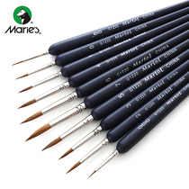 Marley wolf hook line Pen watercolor gouache pen acrylic brush traditional Chinese painting meticulous drawing line pen hand drawing stroke small brush brush thin edge brush