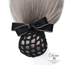 Nurse floral headdress female professional hair net belt net bag hotel stewardess bank hairpin net work hair accessories simple