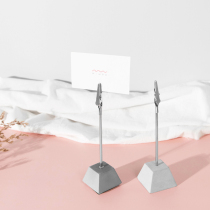 ins Wind Nordic simple desk vertical number seat card note clip photo message clip wedding banquet card holder