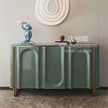 High-end solid wood entrance cabinet Dining side cabinet Light luxury entrance hall cabinet Shoe cabinet One-piece decorative cabinet Partition cabinet Living room
